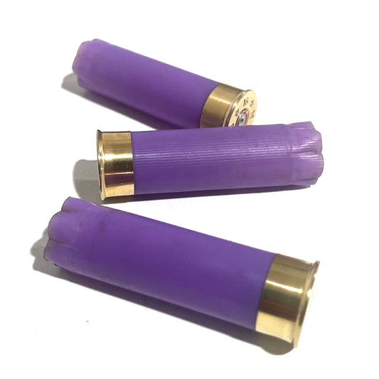 Purple Blank Empty Shotgun Shells 16 Gauge Hulls DIY Boutonniere Wedding Crafts | 8 Pcs