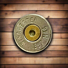 Load image into Gallery viewer, 357 Magnum WINCHESTER Brand Thin Cut Nickel Bullet Slices Gold Primer Qty 15 | FREE SHIPPING