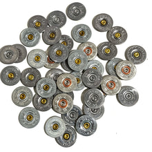 Load image into Gallery viewer, 20 Gauge Silver Shotgun Shell Slices 30 Pcs Mixed | FREE SHIPPING