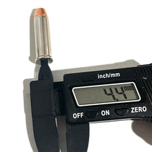 Load image into Gallery viewer, Deprimed Nickel 38 Special Dummy Rounds With New Flat Nose Bullet