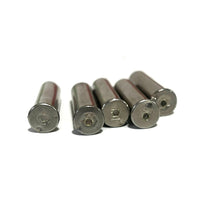 Load image into Gallery viewer, .22 Caliber Nickel Drilled Winchester Magnum Rimfire Brass Shells