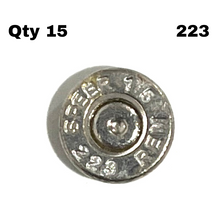 Load image into Gallery viewer, 223 5.65 Thin Cut Polished Brass Bullet Slices