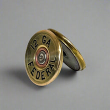 Load image into Gallery viewer, Federal 12 Gauge Shotgun Shell Hand Painted Slices 12GA Gold Qty 5 | FREE SHIPPING