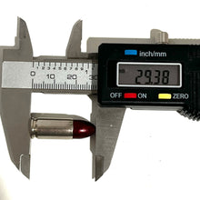 Load image into Gallery viewer, 9MM Dummy Round With New Polymer Coated Dark Red Bullet
