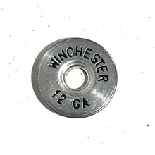 Load image into Gallery viewer, Deprimed Winchester 12 Gauge Shotgun Shell Slices 12GA Silver And Black Lettering | Qty 5 | FREE SHIPPING