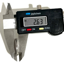 Load image into Gallery viewer, Gamebore 12 Gauge Shotgun Shell Slices Hand Painted 12GA Silver Qty 5 | FREE SHIPPING