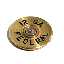 Load image into Gallery viewer, Federal 12 Gauge Shotgun Shell Hand Painted Slices 12GA Gold Qty 5 | FREE SHIPPING