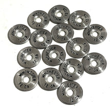 Load image into Gallery viewer, Deprimed Winchester 12 Gauge Shotgun Shell Slices 12GA Silver And Black Lettering | Qty 5 | FREE SHIPPING