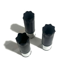 Load image into Gallery viewer, Black High Brass Silver Blank Empty Shotgun Shells 12 Gauge Hulls For DIY Boutonniere Wedding Crafts | 8 Pcs | FREE SHIPPING