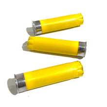 Load image into Gallery viewer, 8 YELLOW 20 Gauge Empty Blank Shotgun Shells No Markings On Hulls DIY Boutonnieres Wedding Ammo Crafts - FREE SHIPPING