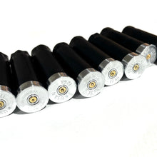 Load image into Gallery viewer, Empty Shotgun Shells Black Blank 12 Gauge No Markings On Hulls For Wedding Boutonnieres And Decor
