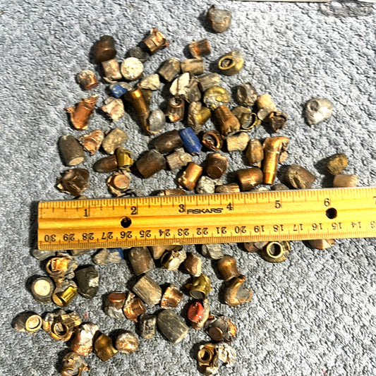 9MM, 40, 45 Once Fired Bullets Various Calibers Qty 195 Pcs