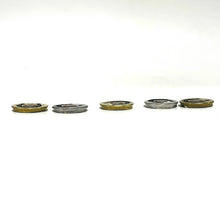 Load image into Gallery viewer, Engraved Horseshoe Shotgun Shell Slices 12 Gauge Mixed Color | Qty 10 | SHIPPING INCLUDED