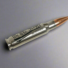 Load image into Gallery viewer, We The People Are PISSED Flag 308 WIN Engraved Nickel Casing With New Bullet Qty 5 Pcs