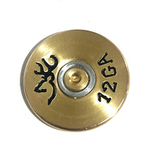 Load image into Gallery viewer, Browning 12 Gauge  Hand Painted Shotgun Shell Slices 12GA Gold Qty 5 | FREE SHIPPING