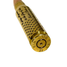 Load image into Gallery viewer, Pledge Of Allegiance Flag 308 WIN Engraved Brass With Bullet 5 Pcs