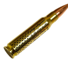 Load image into Gallery viewer, Pledge Of Allegiance Flag 308 WIN Engraved Brass With Bullet 5 Pcs