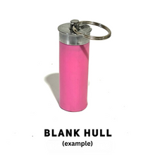 Load image into Gallery viewer, Federal Shotgun Shell Keychain 12 Gauge Pink With Gold Brass