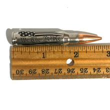 Load image into Gallery viewer, We The People Are PISSED Flag 308 WIN Engraved Nickel Casing With New Bullet Qty 5 Pcs