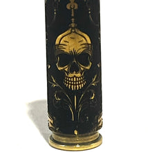 Load image into Gallery viewer, Gothic Steampunk Skull Engraved Brass 5 Pcs