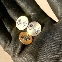 Load image into Gallery viewer, Browning 12 Gauge Hand Painted Shotgun Shell Slices 12GA Gold Qty 5 | FREE SHIPPING
