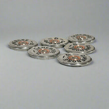 Load image into Gallery viewer, Gamebore 12 Gauge Shotgun Shell Slices Hand Painted 12GA Silver Qty 5 | FREE SHIPPING