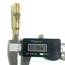 Load image into Gallery viewer, Dont Tread On Me Gadsden Flag 308 WIN Engraved Brass 5 Pcs