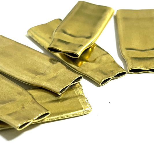 Flattened Brass Rifle Casings