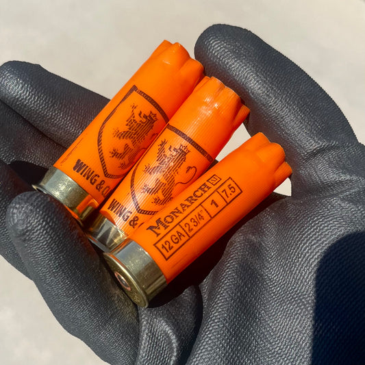 Monarch Orange Shotgun Shells | 12 Gauge Blank Hulls | Qty 8