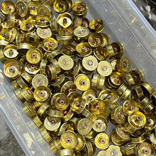 Load image into Gallery viewer, Fiocchi Gold HeadStamps Shotgun Shell 12 Gauge End Caps Brass Bottoms - FREE SHIPPING
