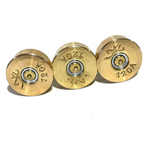 Load image into Gallery viewer, Browning Headstamps 12 Gauge Bottoms Brass Hand Polished 10 Pcs - FREE SHIPPING