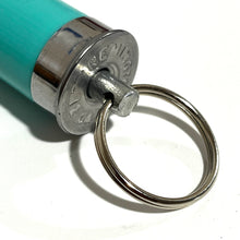 Load image into Gallery viewer, Remington Cure  Shotgun Shell Keychain 12 Gauge Teal