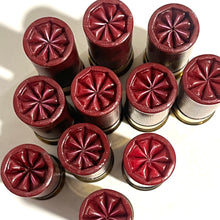 Load image into Gallery viewer, Federal High Brass Dummy Rounds Inert Dark Red Shotgun Shells 12 Gauge Fake Spent Hulls Used Cases 12GA Qty 10 - FREE SHIPPING