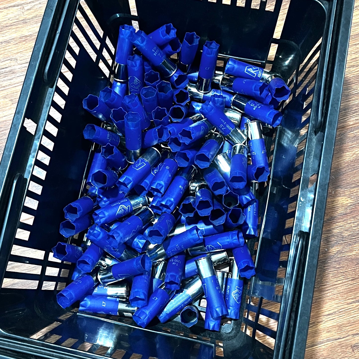 RIO Blue Shotgun Shells Empty 12 Gauge Hulls Shotshells Spent Fired 12GA High Brass Casings Qty 100 Pcs | FREE SHIPPING