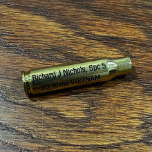 Load image into Gallery viewer, Custom Engraved Brass 308 - Richard Nichols Spc 5