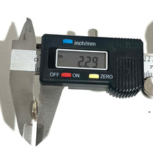 Load image into Gallery viewer, Deprimed 45 ACP Polished Nickel Bullet Slices Qty 15 | FREE SHIPPING