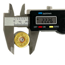 Load image into Gallery viewer, Tri-Color Stars Gold 12 Gauge Shotgun Shell Slices Qty 15 | FREE SHIPPING