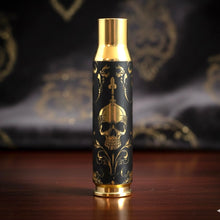 Load image into Gallery viewer, Gothic Steampunk Skull Engraved Brass 5 Pcs