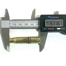 Load image into Gallery viewer, Dont Tread On Me Gadsden Flag 308 WIN Engraved Brass 5 Pcs