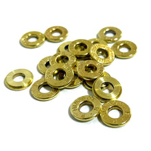 Load image into Gallery viewer, Deprimed 308 WIN Thin Cut Brass Bullet Slices Polished | Qty 15 | FREE SHIPPING