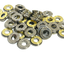 Load image into Gallery viewer, Deprimed 9MM Nickel Thin Cut Polished Bullet Slices Qty 15 | FREE SHIPPING