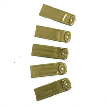 Load image into Gallery viewer, Flattened 22 Caliber Brass Blanks With Hole Thru Headstamp For Metal Stamping Real Fired Bullet Casings Qty 5 | FREE SHIPPING
