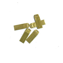 Load image into Gallery viewer, Flattened 22 Caliber Brass Blanks With Hole Thru Headstamp For Metal Stamping Real Fired Bullet Casings Qty 5 | FREE SHIPPING