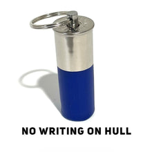 Load image into Gallery viewer, Blue Shotgun Shell Keychain No Writing On Hull
