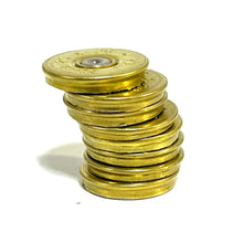Load image into Gallery viewer, 20 Gauge Shotgun Shell Stars Slices For Bullet Jewelry Qty 15