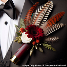 Load image into Gallery viewer, Blank Dark Red Shotgun Shells 12 Gauge No Markings On Hulls DIY Boutonniere Wedding Crafts