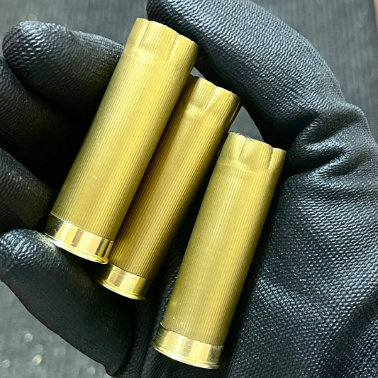 Bornaghi Italy Blank Gold Shotgun Shells 12 Gauge No Markings On Hulls Shotshells DIY Boutonniere Wedding Crafts Qty 8