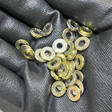 Load image into Gallery viewer, Deprimed 45 ACP Polished Nickel Bullet Slices Qty 15 | FREE SHIPPING