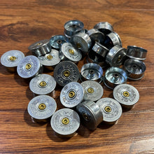 Load image into Gallery viewer, Winchester Steel Headstamps 12 Gauge Shotgun Shell Steel Bottoms Ends Empty Ammo Spent Cartridge Shotshells DIY Bullet Jewelry 50 Pcs