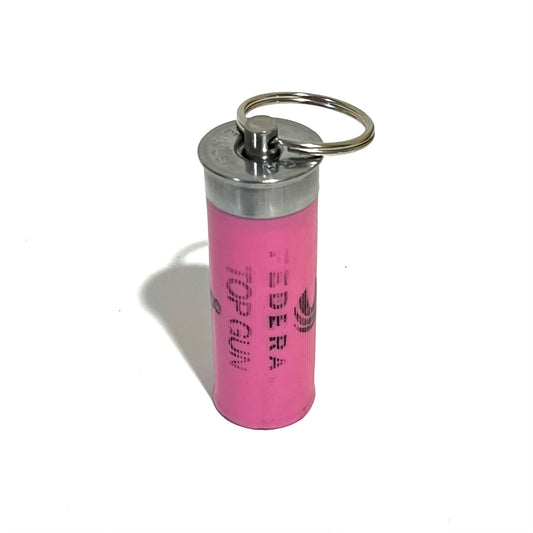 Federal Shotgun Shell Keychain 12 Gauge Pink